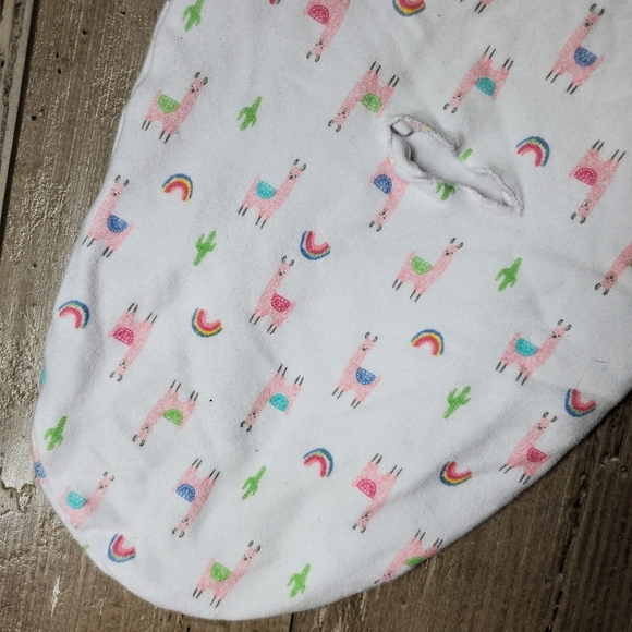 SwaddleMe Size SM/MED 7-14 lbs Llama Rainbow Sleep Sack 100% Cotton EUC - Picture 12 of 12